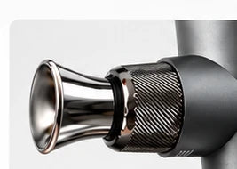 Close-up of polished AXIS metal attachment housing